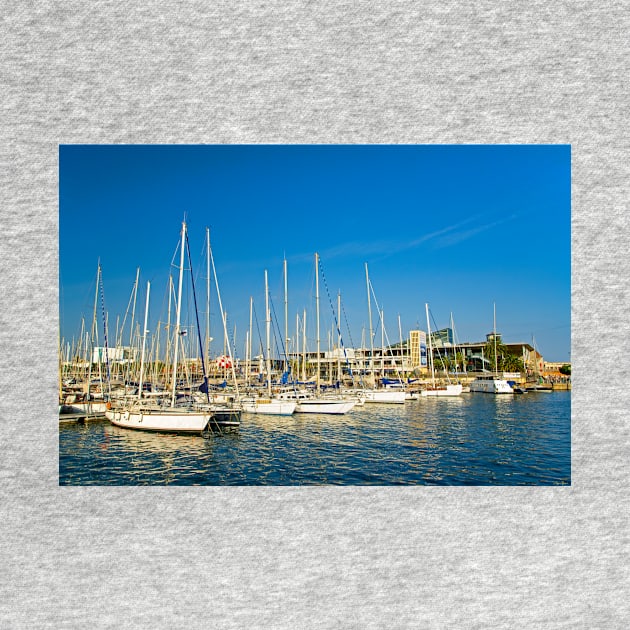 Sailing Boats in Restful Repose, Barcelona by BrianPShaw